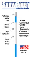 48 in REFLECTIVE MARKER BLUE