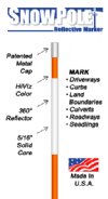 48 in REFLECTIVE MARKER ORANGE